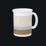 Blue Beige Brown Soft Polka Dots Retro Background Beverage Pitcher<br><div class="desc">Blue Beige Brown Soft Polka Dots on Retro Background</div>
