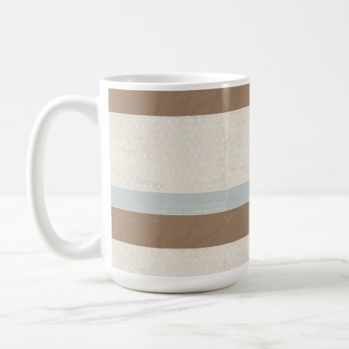  Blue Beige Brown Soft Polka Dots Retro Background Coffee Mug