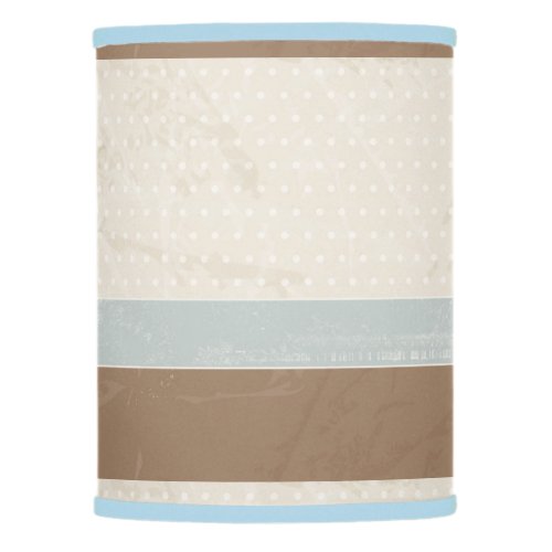  Blue Beige Brown Soft Polka Dots Retro Background Lamp Shade