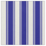 [ Thumbnail: Blue & Beige Stripes/Lines Pattern Fabric ]