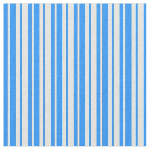 Blue & Beige Stripes/Lines Pattern Fabric