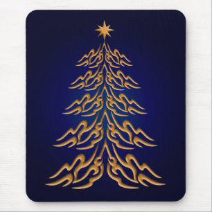 Blue Bell Christmas Tree Mouse Pad