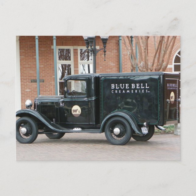 Blue Bell Creamery Truck Postcard (Front)