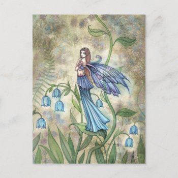 Blue Bell Fairy Art Postcard by robmolily at Zazzle
