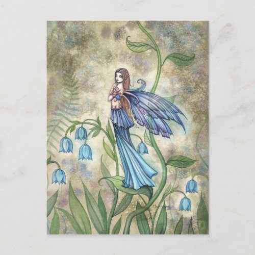 Blue Bell Fairy Art Postcard