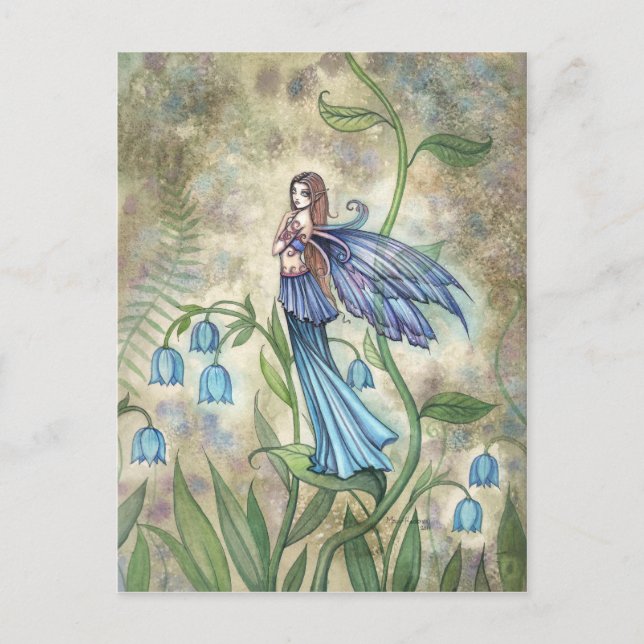 Blue Bell Fairy Art Postcard (Front)