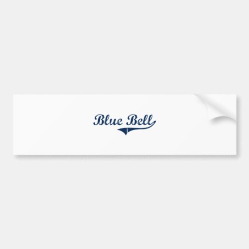 Blue Bell Pennsylvania Classic Design Bumper Sticker