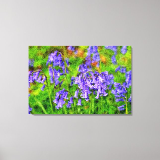 Blue bells canvas print (Front)
