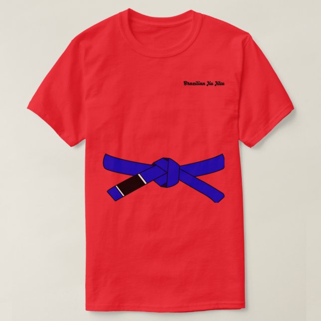 Blue Belt Brazilian Jiu Jitsu For Martial Arts Lov T-Shirt (Design Front)