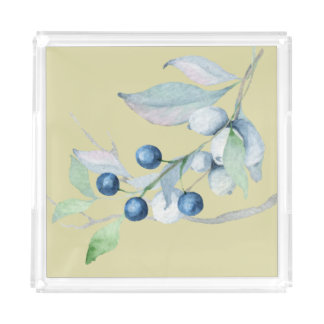 Blue Berries Acrylic Tray