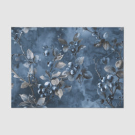 Blue berries Fruit Vintage Inspired Tissue Paper