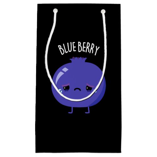 Blue Berry Funny Blueberry Pun Dark BG Small Gift Bag