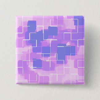 "Blue Berry" Geometric  Art Pinback Button