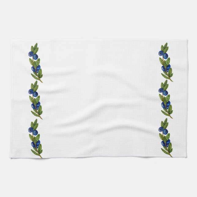 Blue Berry Kitchen Towel (Horizontal)