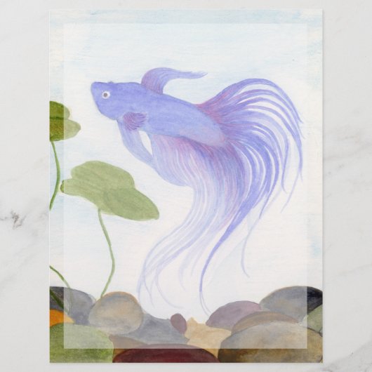 Blue Betta Fish (Front)