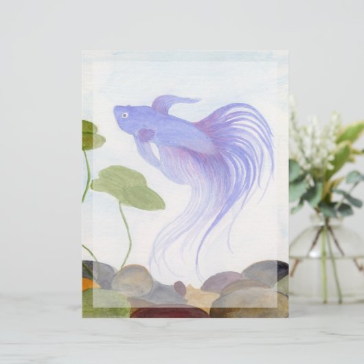 Blue Betta Fish (Standing Front)