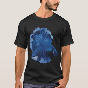 Blue Betta Fish - Digital Art T-Shirt