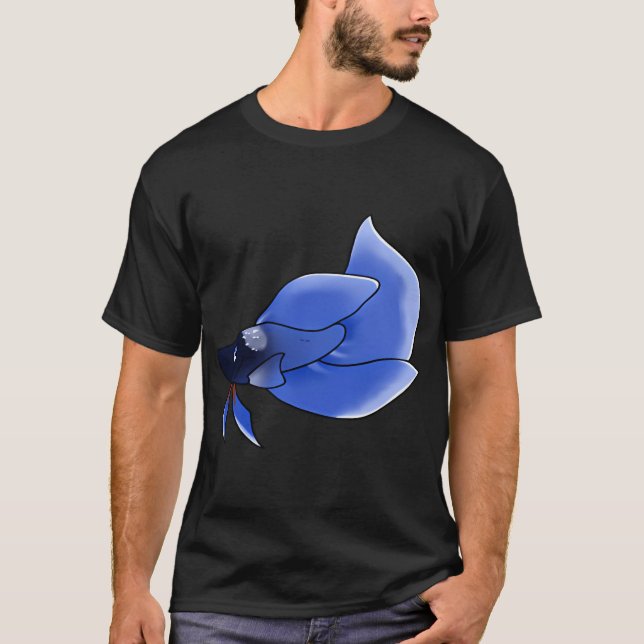 Blue Betta Fish T-Shirt (Front)