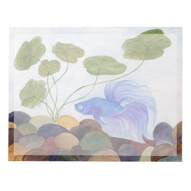 Blue Betta Notepad (Front)