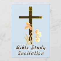 Blue Bible Study Invitation