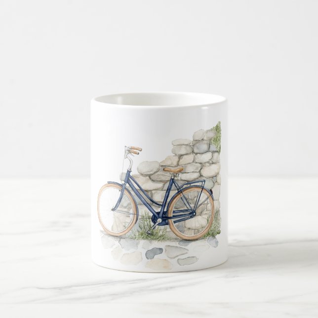 Blue Bicycle Bike Coffee Mug (Center)