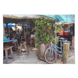 Blue Bicycle Cloth Placemat