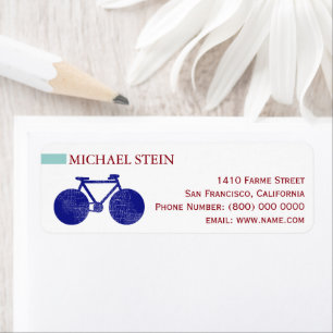 Blue Bicycle Label