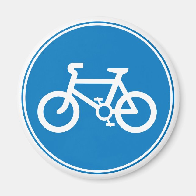 Blue Bicycle Magnet (Front)