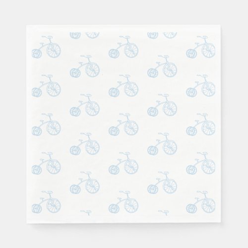 Blue Bicycle Napkins