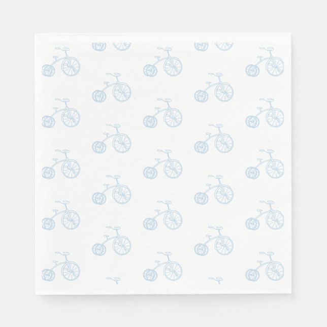 Blue Bicycle Napkins (Front)