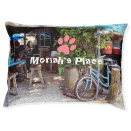 Blue Bicycle Pet Bed
