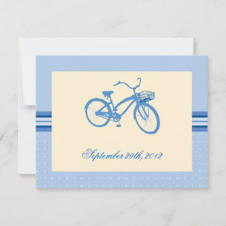 Blue Bicycle Save the Date Announcement