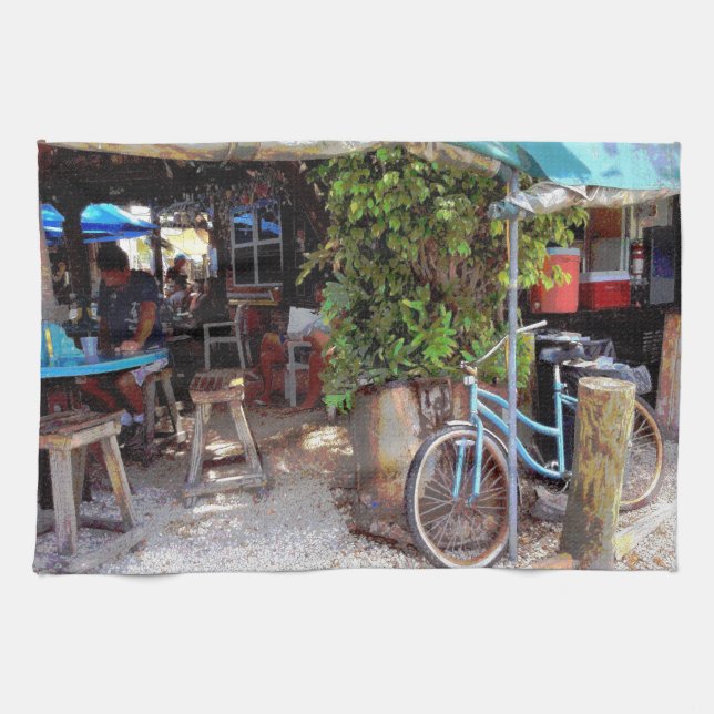 Blue Bicycle Towel (Horizontal)