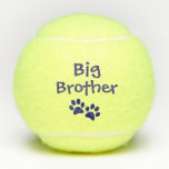 Blue Big Brother Pet Dog Cat Toy Tennis Balls<br><div class="desc">Blue Big Brother Pet Dog Cat Toy. Show your favorite furry friend some extra love when a new baby is joining the family with a special set of tennis balls just for them! These tennis balls are available in a variety of colors and styles and custom versions with your pet's...</div>