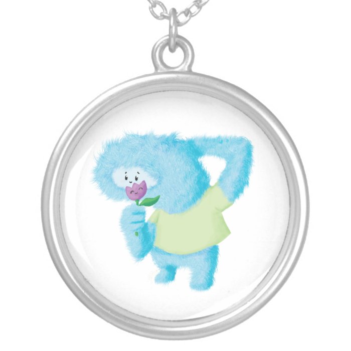 Blue Big Furry Monster Jewelry