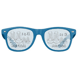 Blue Big Little Shoes Boy New Baby Shower Favor Retro Sunglasses