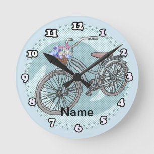 Blue Bike  Clock