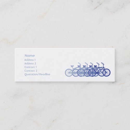 Blue Bike - Skinny Business Card