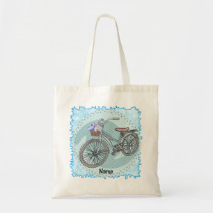 Blue Bike Tote Bag