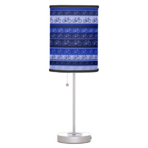Blue Bikes sport pattern Table Lamp