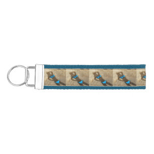 Blue Bikini Beach Sand Thunder_Cove Wrist Keychain