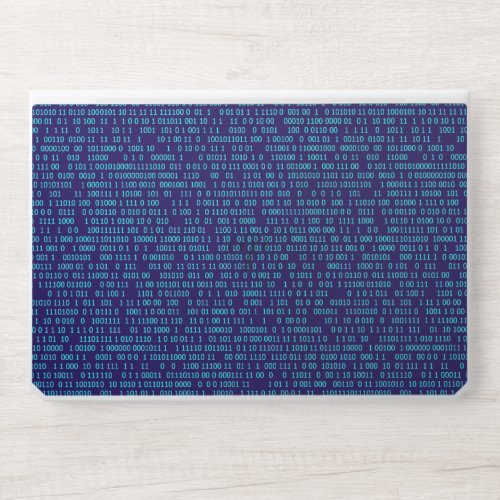 Blue Binary Numeral System HP Laptop Skin