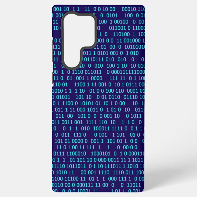 Blue Binary Numeral System Samsung Galaxy Case (Back)