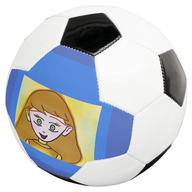 Blue Bingo Anime Soccer Ball (Three Quarter)