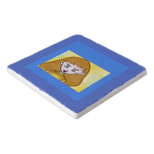 Blue Bingo Anime Trivet