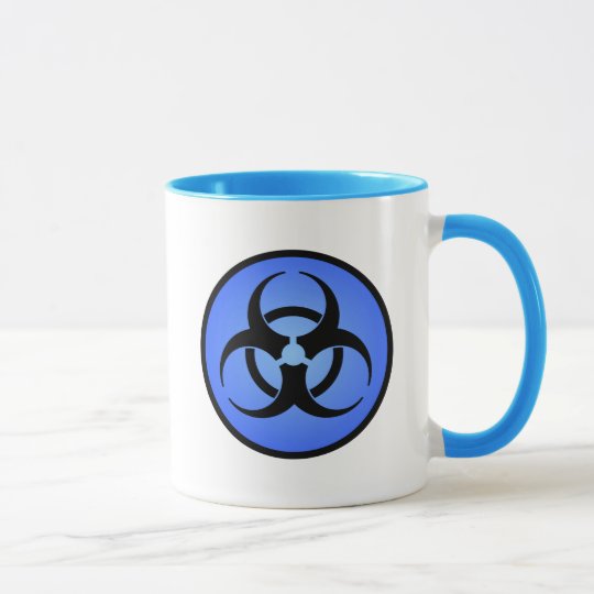 Blue Biohazard Mug