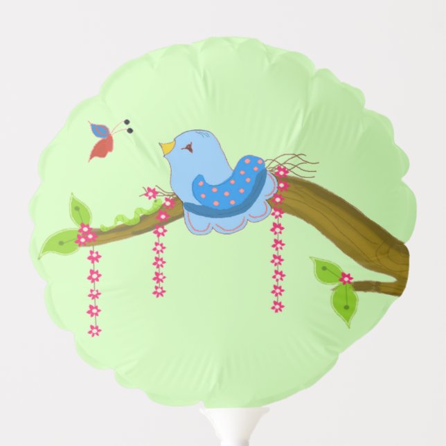 Blue Bird and Butterfly Balloon (Front)