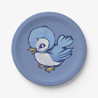 Blue Bird Art Bird Lovers Bluebird Bird Watching Paper Plates