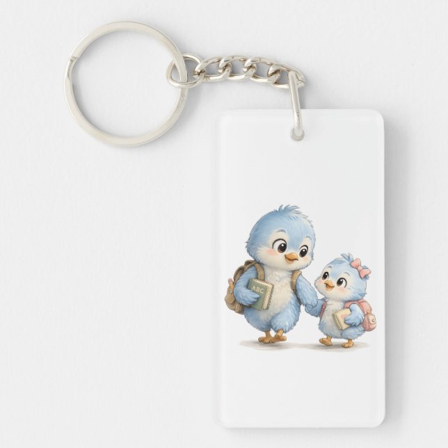 Blue Bird Brother Acrylic Keychain (Front)
