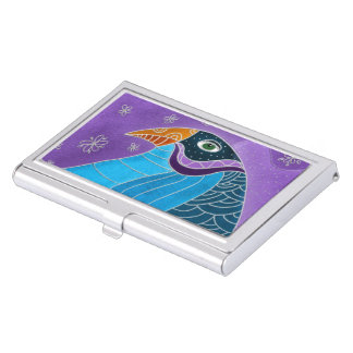 Blue bird business card case